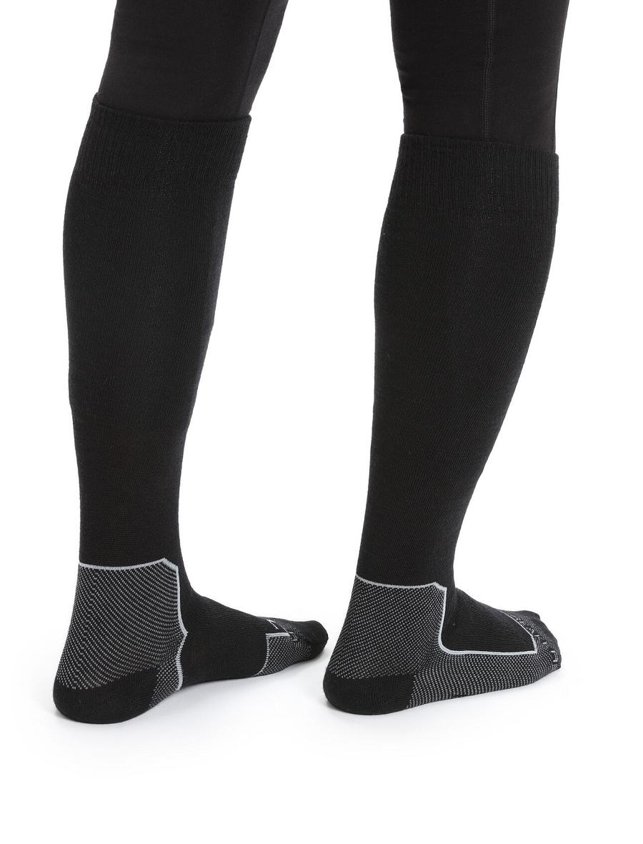 Icebreaker Merino Ski+ Ultralight Over the Calf Naisten Sukat Mustat | FI 1443EBCX